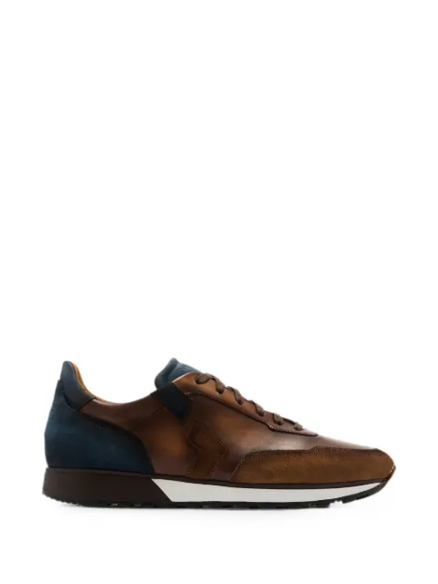 Magnanni panelled leather sneakers Brown 2542100586