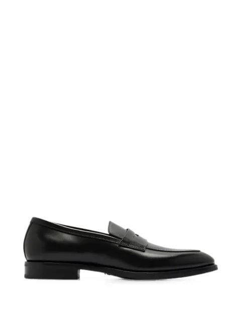 Santoni leather loafers Black MCAD19385PL7HNTG