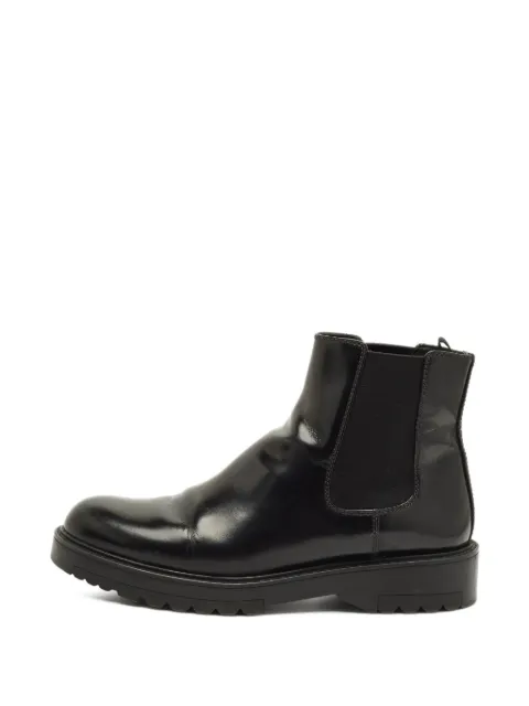 Prada Pre-Owned elasticated side-panel chelsea boots Black 1291025