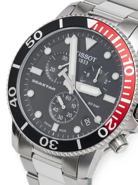 Tissot 2020s Seastar 45.5mm chronograph watch Black 1338585