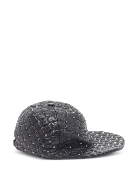 Valentino Garavani Pre-Owned Rockstud leather cap Black 1332477