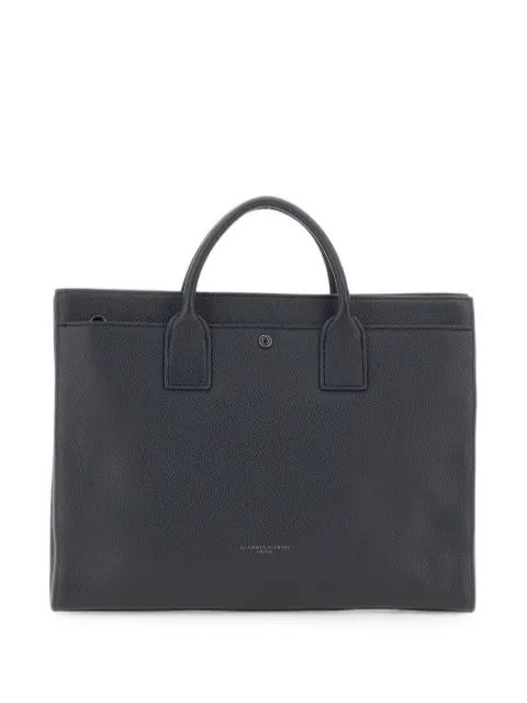 GIANNI CHIARINI large Florence leather tote bag Blue BSU18193GRNCRVNIGHT