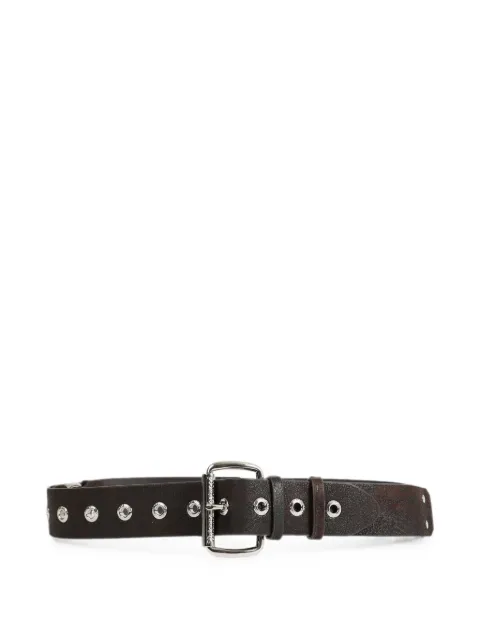 Vivienne Westwood eyelet-detail leather belt Brown 8201007XUL00BK