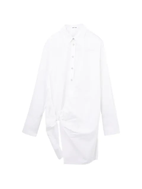 Helmut Lang knotted shirt dress White HLXDS601100XRWHX00S