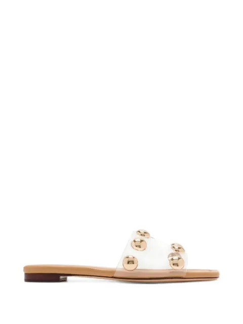 Loeffler Randall Hayes flat sandals White HAYESSNP