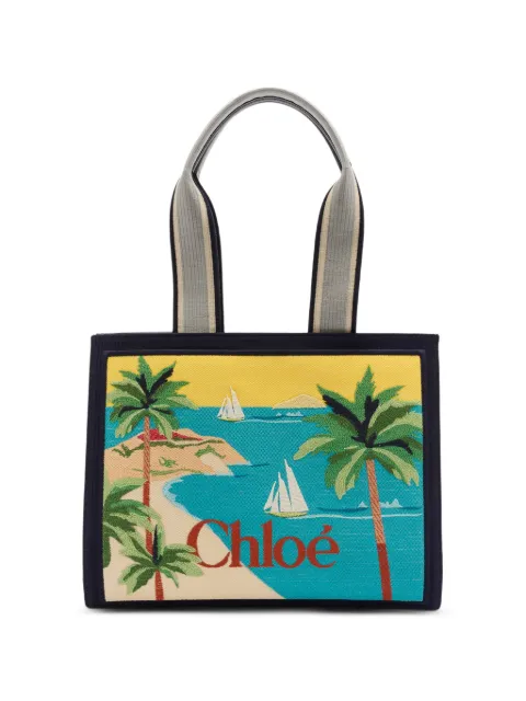 Chloé Soleil tote bag Blue CH26AS684S32