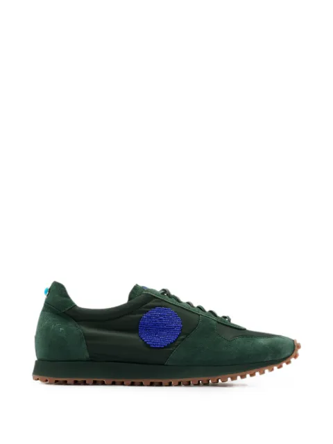 Blu Scarpa suede sneakers Green LVRRUNBLU