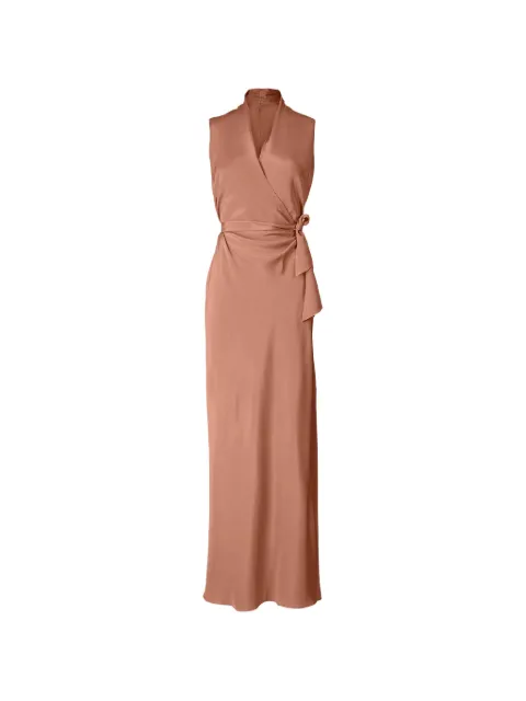 Peter Cohen Vickie wrap-style maxi dress Pink 3336HSPEN