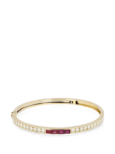 Van Cleef & Arpels 1990s ruby and diamond bangle Gold 431799