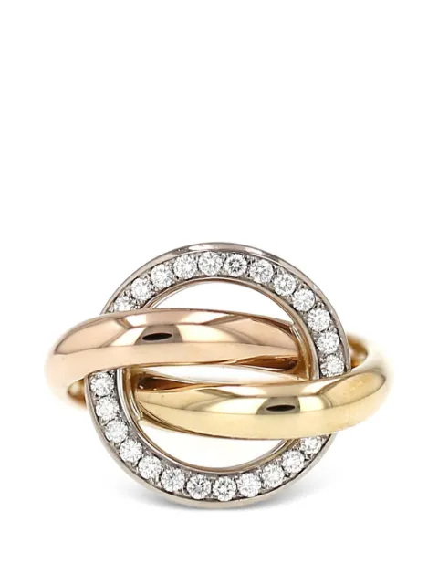 Cartier 2010s Trinity Crash diamond ring Gold 431451