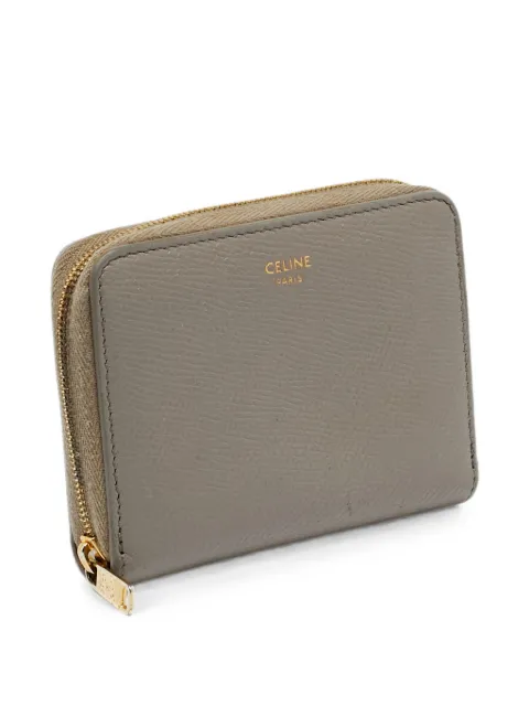 Celine Pre-Owned 2019 zip-around leather wallet Grey 1336297