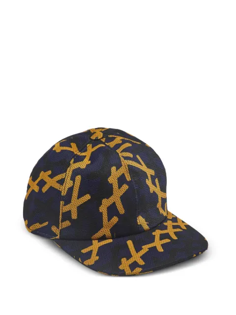 Ermenegildo Zegna Vintage printed mesh baseball cap Blue 1341101