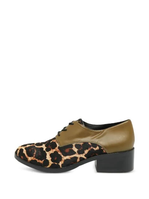 Philipp Plein leopard-print lace-up oxford shoes Neutrals 1322862