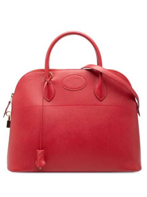 Hermès Pre-Owned 1998 Courchevel Bolide 37 satchel Red 6ACHS0E73Z0GFL7M