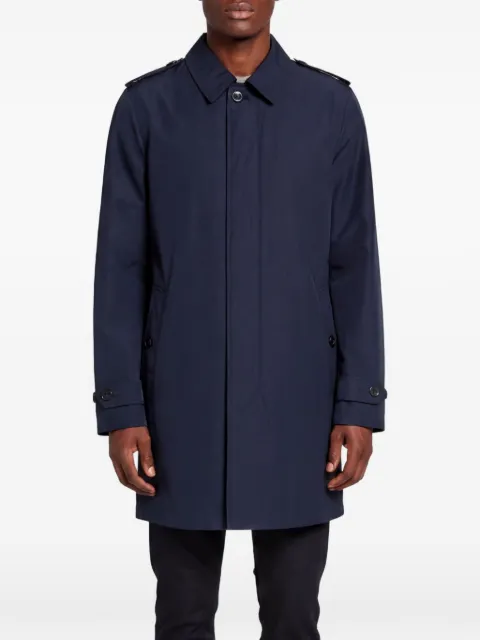 Burberry Pre-Owned epaulette trench coat Blue 1344356