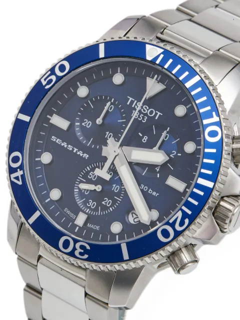 Tissot Seastar 1000 chronograph 45.5mm watch Blue 1338578