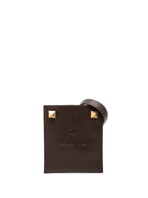 Valentino Garavani Pre-Owned 2018-2026 Mini Grained Calfskin Rockstud Identity crossbody bag Brown L2N8L3RQZXP1CCMV