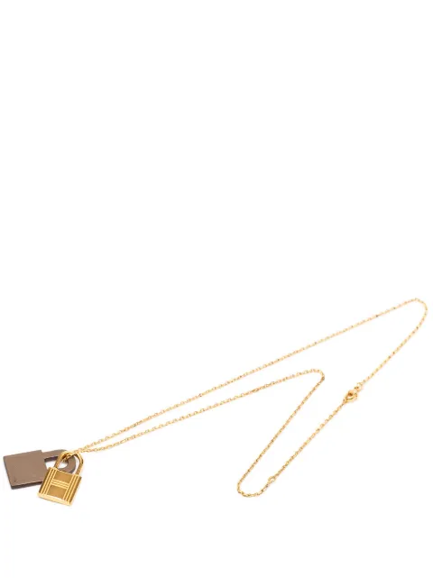 Hermès Pre-Owned 2019 Gold Plated Swift O Kelly Pendant Necklace costume necklace Brown K8T27NINBZS2OD4S