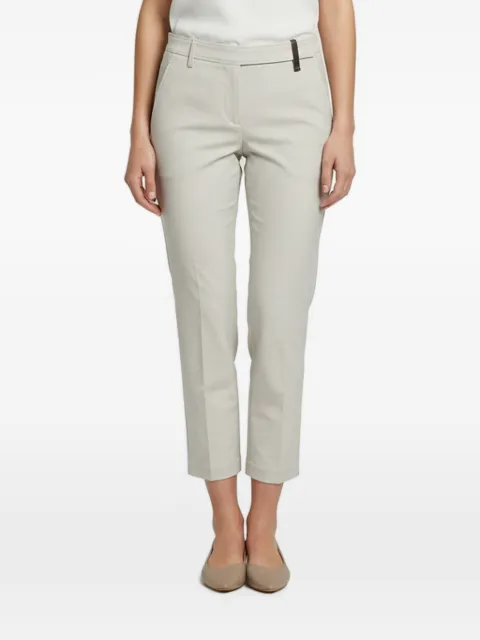 Brunello Cucinelli Monili-embellishment trousers Neutrals 1352682