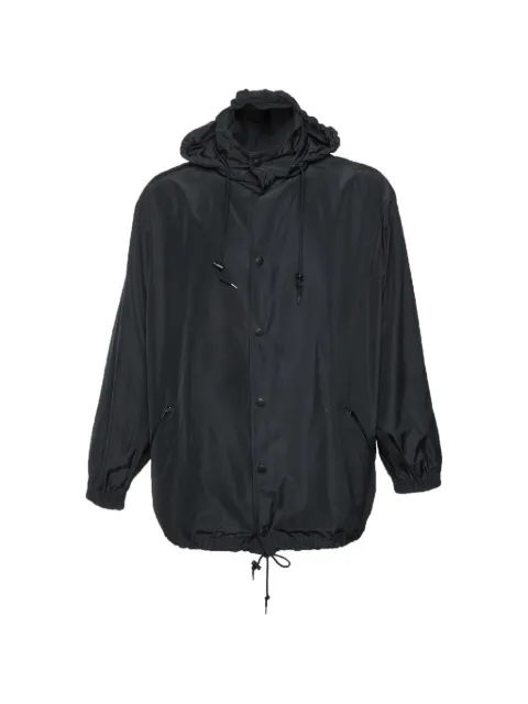 Balenciaga Pre-Owned logo-print hooded jacket Black 1358659
