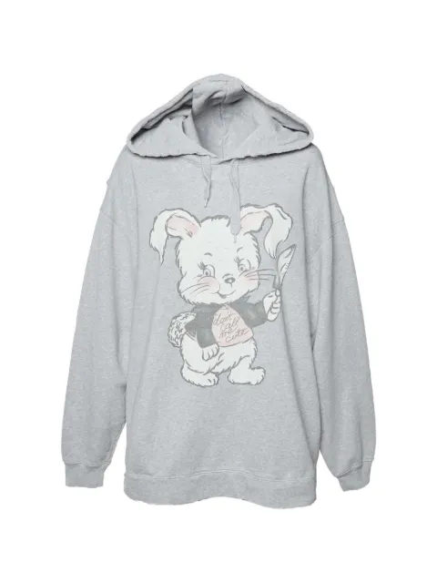 Moschino Pre-Owned bunny-print hoodie Grey 1357283