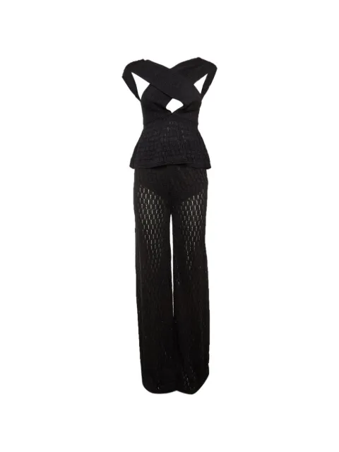 Missoni Pre-Owned knitted top and trousers set Blue 1268514