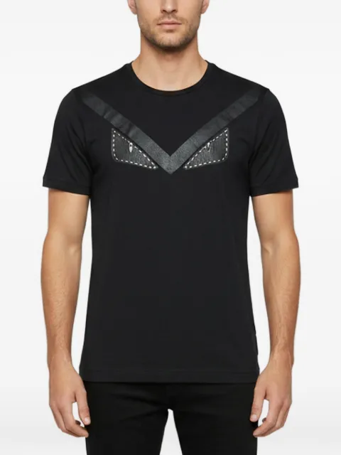 Fendi Pre-Owned Bag Bugs cotton T-shirt Black 1349149