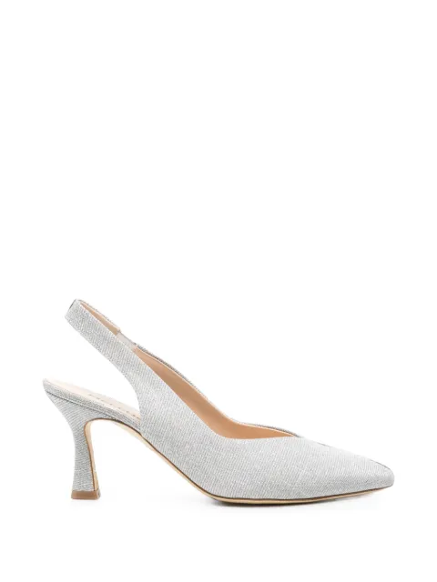 MELLUSO Linda pointed-toe slingback heeled pumps Silver D168Q