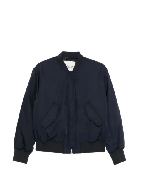 Closed logo-patch bomber jacket Blue C9777769S22