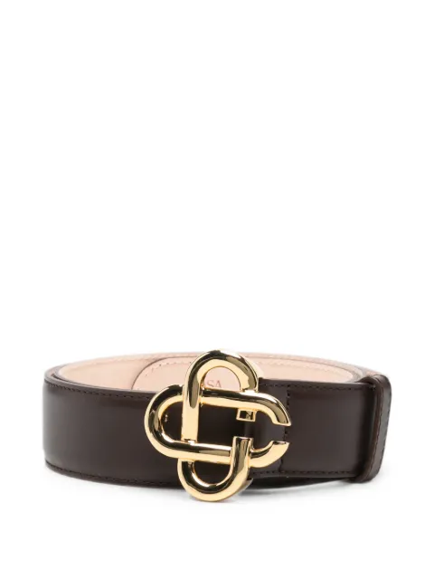 Casablanca logo-buckle leather belt Brown MPF26ACC01214M