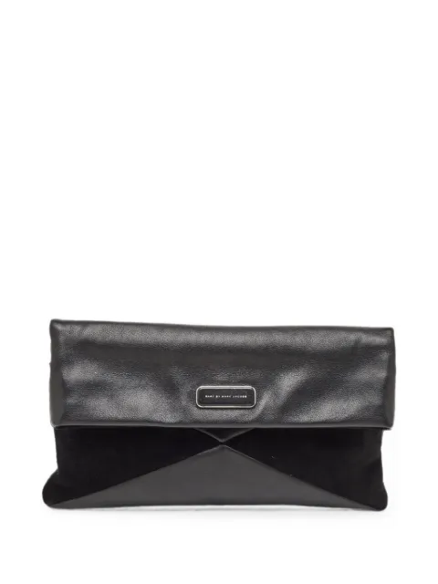 Marc Jacobs Vintage leather flap clutch bag Black 1352545