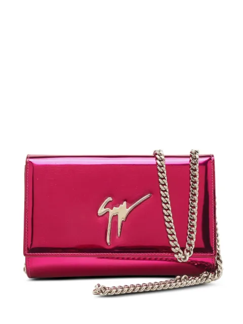 Giuseppe Zanotti Vintage Cleopatra leather clutch bag Pink 1342049