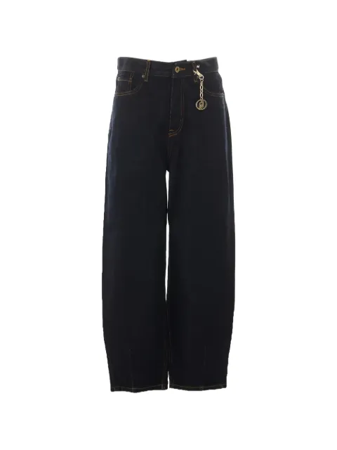 LIU JO logo-charm wide-leg jeans Blue UF6159D4854