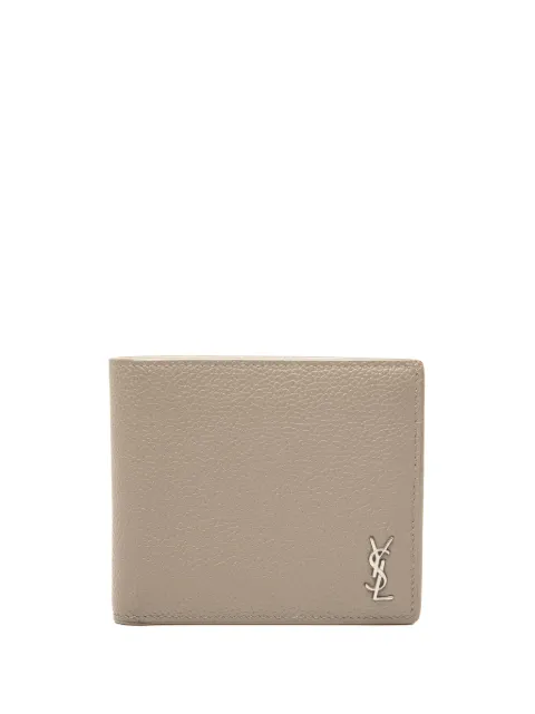 Saint Laurent Pre-Owned 2023 Grained Leather Tiny Cassandre Bifold Wallet small wallets Neutrals D06S3FSX699SU9KU
