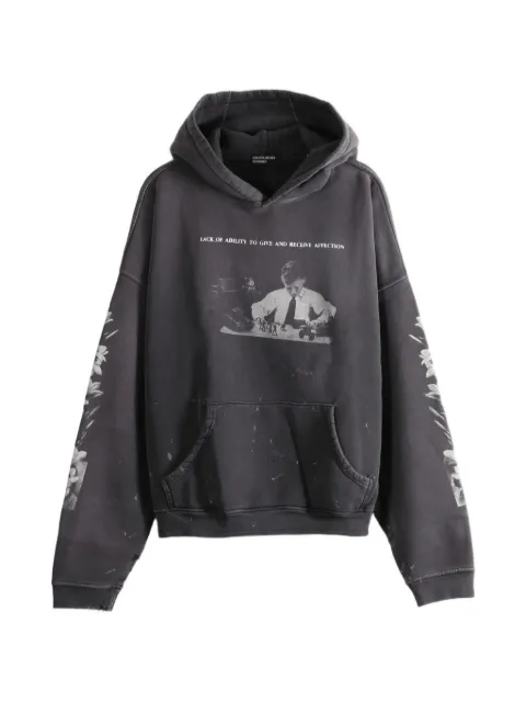 Enfants Riches Déprimés Head Against The Bars graphic-print hoodie Black 020514