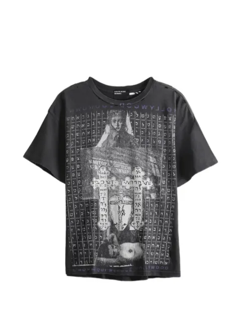 Enfants Riches Déprimés Hollywood Couronne graphic-print distressed T-shirt Black 010939
