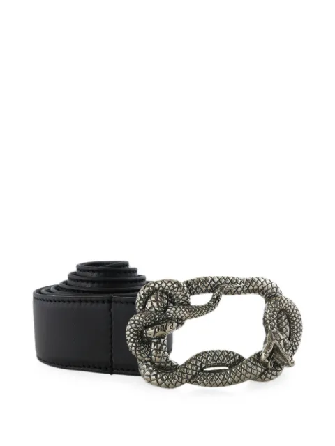 Enfants Riches Déprimés snake-buckle leather belt Black 100552
