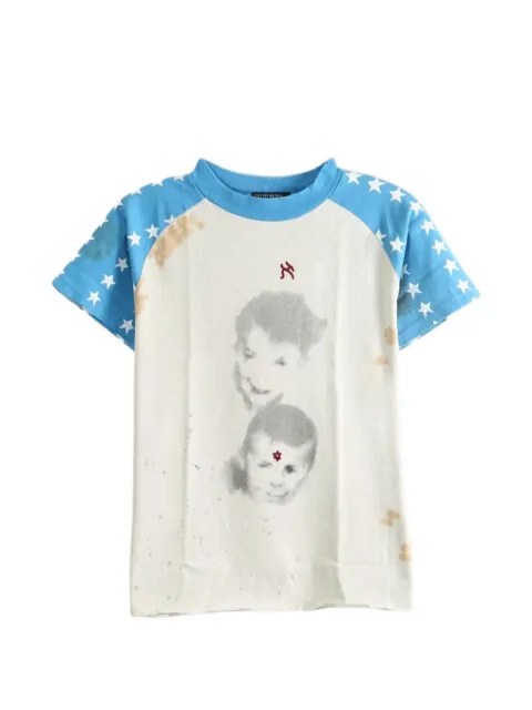 Enfants Riches Déprimés Down Syndrome Aleph graphic-print T-shirt White 010931