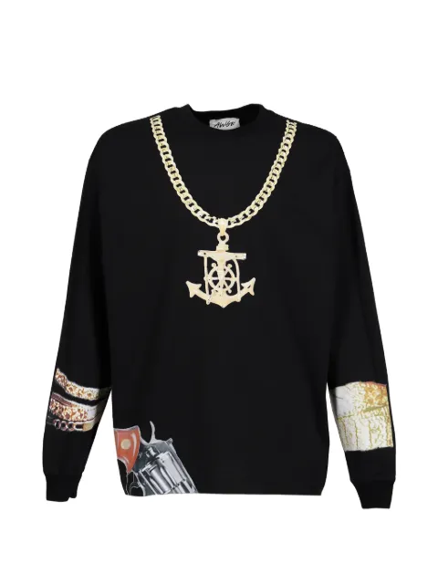 AWGE graphic-print long-sleeve T-shirt Black AS6SXH02APJE587BLK
