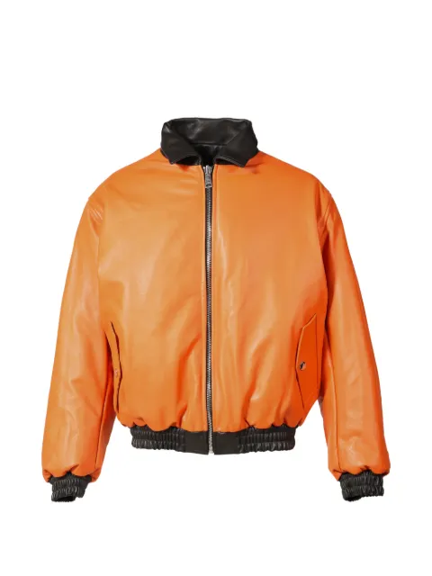 AWGE reversible leather bomber jacket Black AS6SMB03APPE271BLKORG