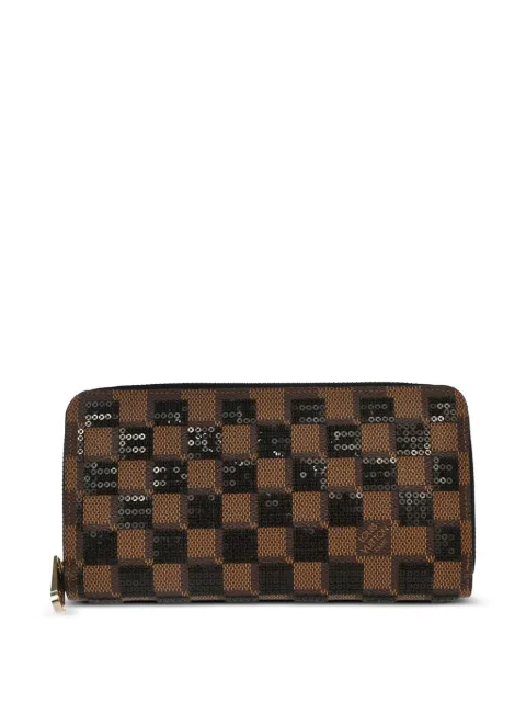 Louis Vuitton Pre-Owned 2013 Zippy Damier Paillettes long wallet Brown 187178