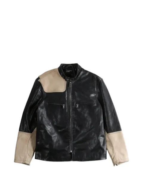 Enfants Riches Déprimés Nurse II panelled leather jacket Black 030592