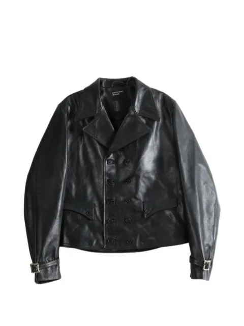 Enfants Riches Déprimés double-breasted leather jacket Black 030585