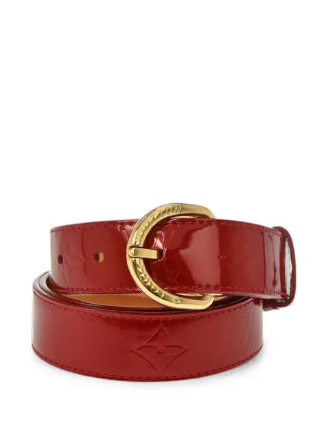 Louis Vuitton Pre-Owned 2009 Ceinture Monogram Vernis belt Red 178026