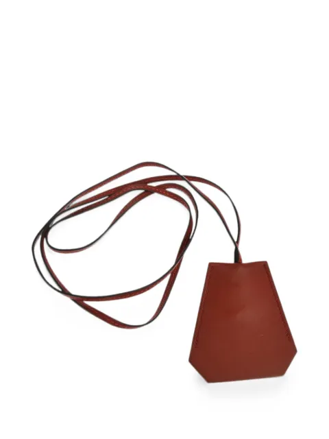 Hermès Pre-Owned 1989 Clochette necklace pendant Red 118007