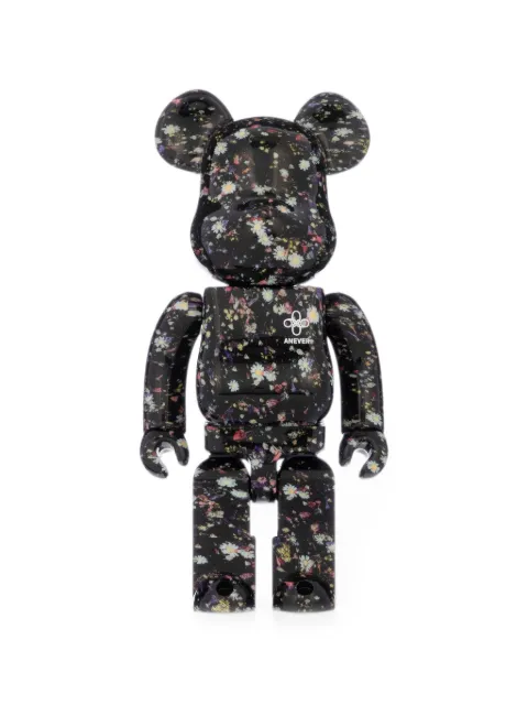 MEDICOM TOY Be@rbrick ANEVER floral-print collectible Black 4530956604312