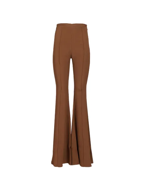 Taller Marmo Mae flared trousers Brown TMPF2609702