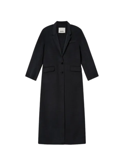 ISABEL MARANT Clesa long double-faced wool and cashmere coat Grey MA0575FAD3D03I