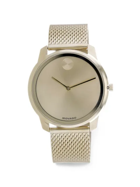 Movado BOLD mesh-strap 45mm watch Gold 3601337