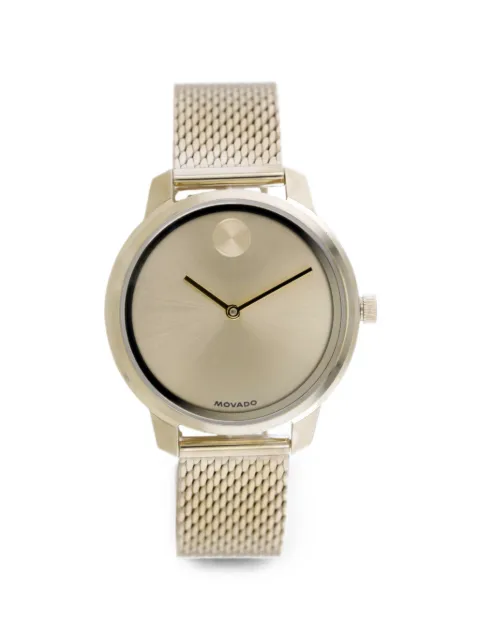 Movado logo-detail 34mm watch Gold 3601341